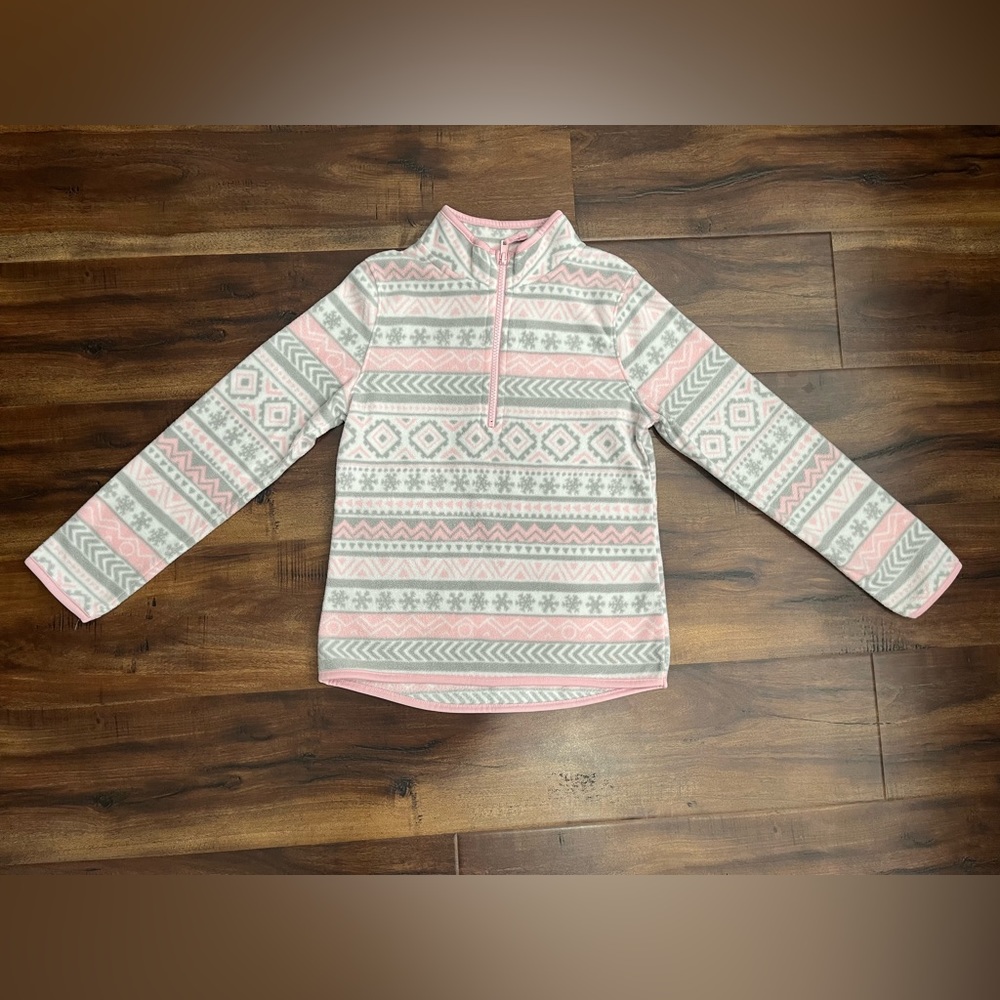 Athletic Works  Light Pink / Gray Girl  Sweater/ Crewneck